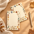 Autumn Notes Lined Notepad