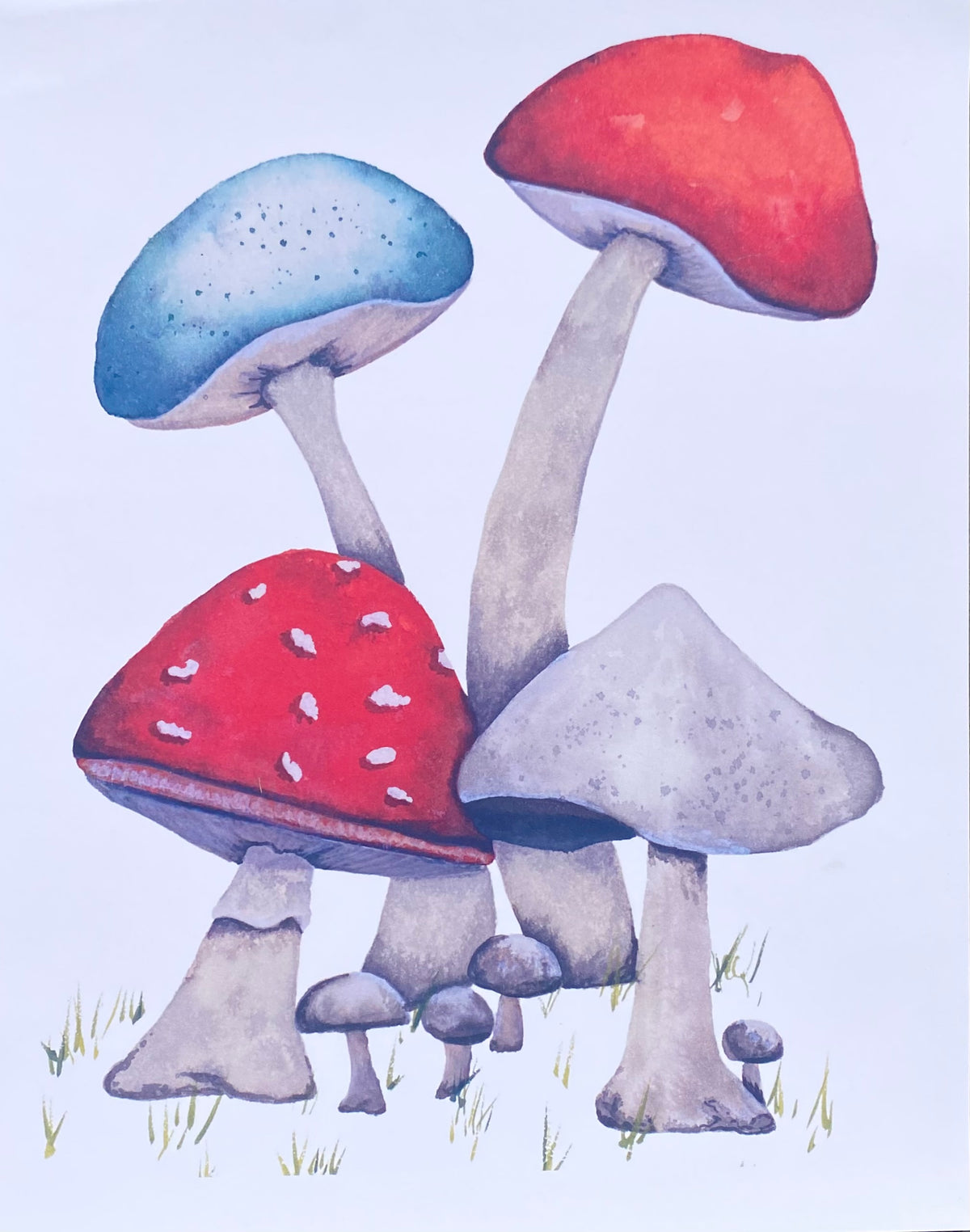 Cottage Core Mushroom Art Print