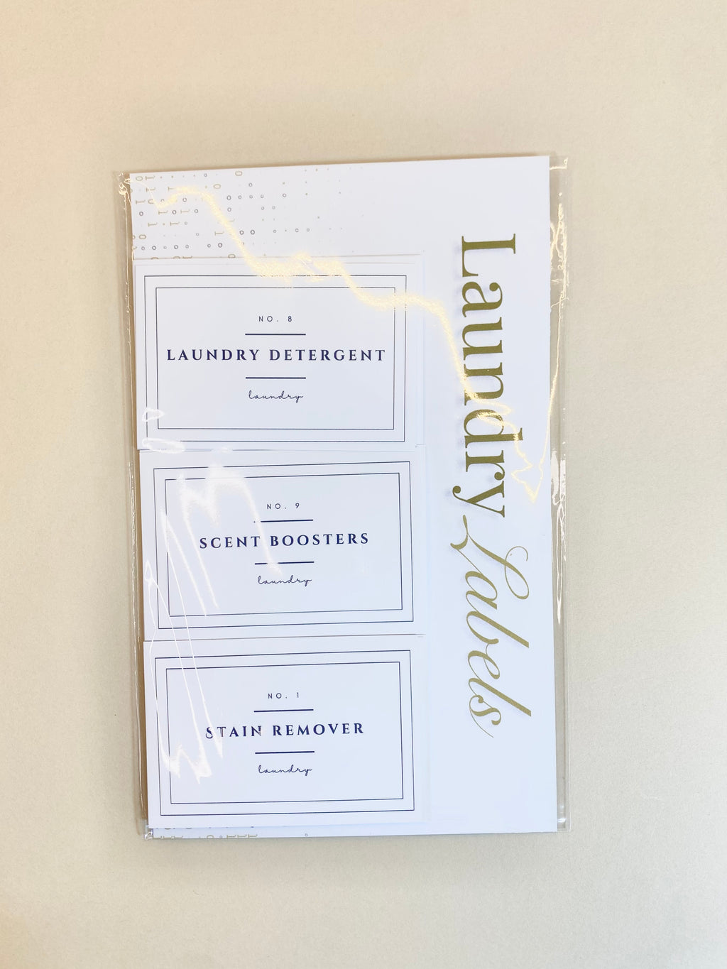 Modern Minimalist Laundry Labels, Matte Vinyl, Water Resistant, Pre-Cut Set of 16 | bJenuineCo