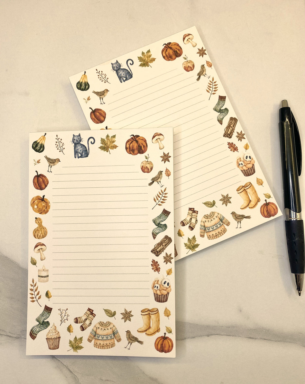 Autumn Notes Lined Notepad