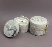 Hand Poured Concrete Candle with Soy Wax and Wood Wick
