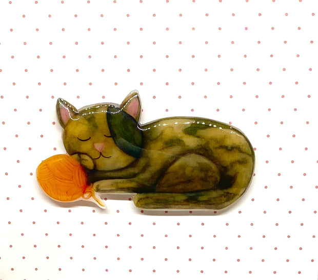 Cat Resin ORIGINAL ART MAGNET