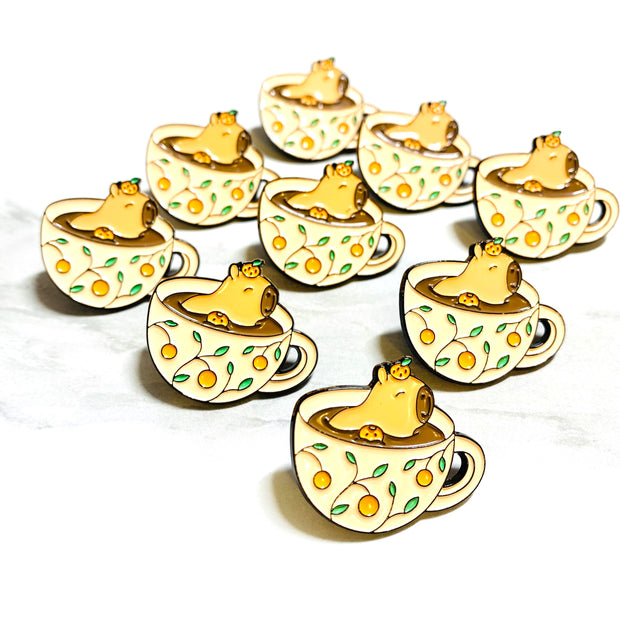 Capybara Enamel Pin