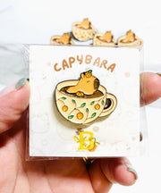 Capybara Enamel Pin
