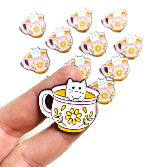 Kawaii Cat Enamel