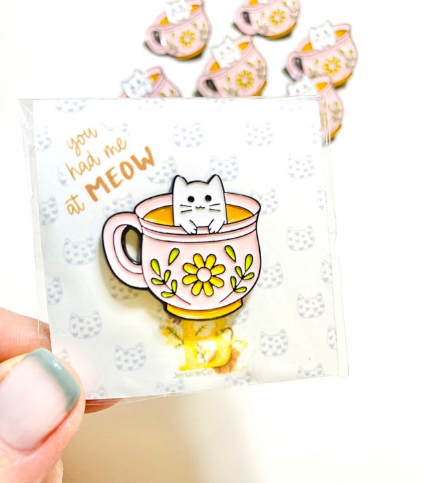 Kawaii Cat Enamel