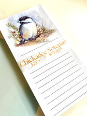 Chickadee Winter Memo Pad