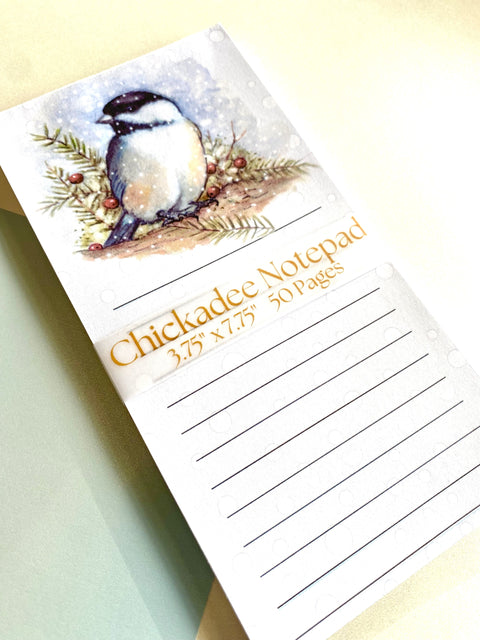 Chickadee Winter Memo Pad