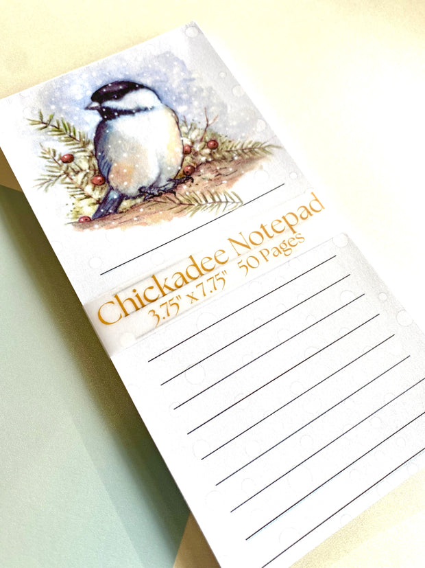 Chickadee Winter Memo Pad