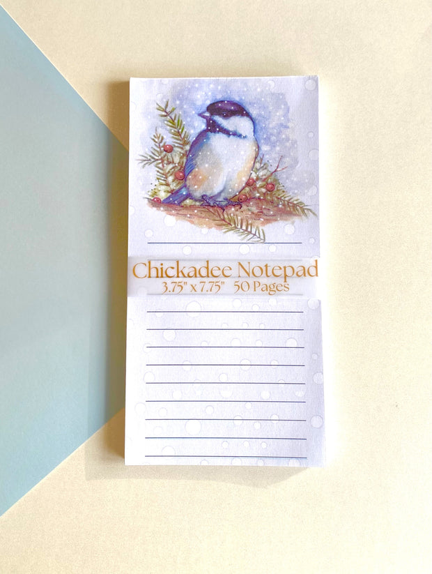Chickadee Winter Memo Pad
