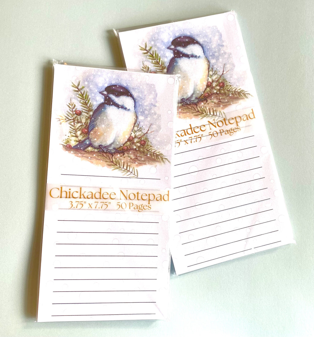 Chickadee Winter Memo Pad