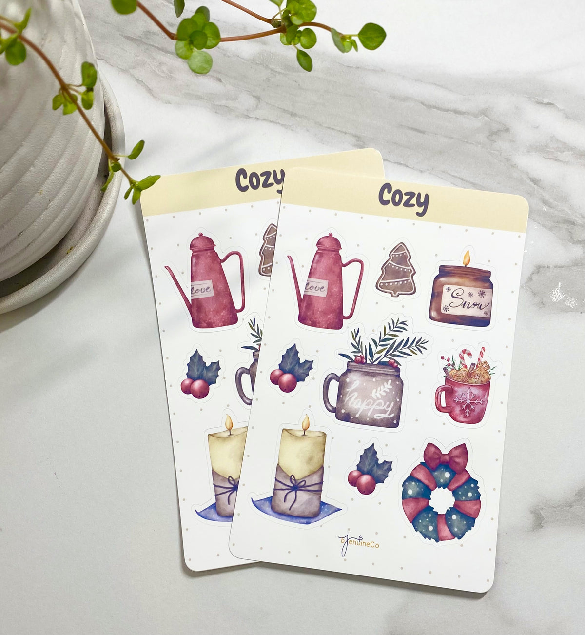 Cozy WINTER STICKER SHEET