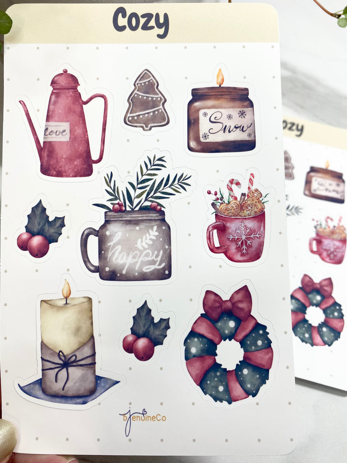 Cozy WINTER STICKER SHEET