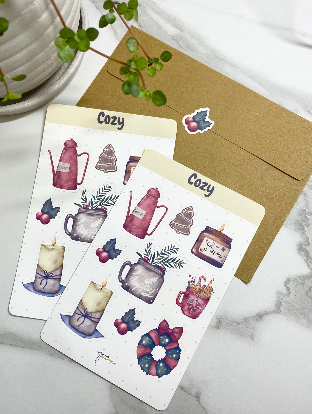Cozy WINTER STICKER SHEET