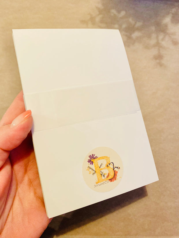 Dark Academia Bookish Memo Pad