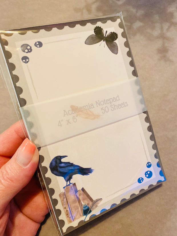 Dark Academia Bookish Memo Pad