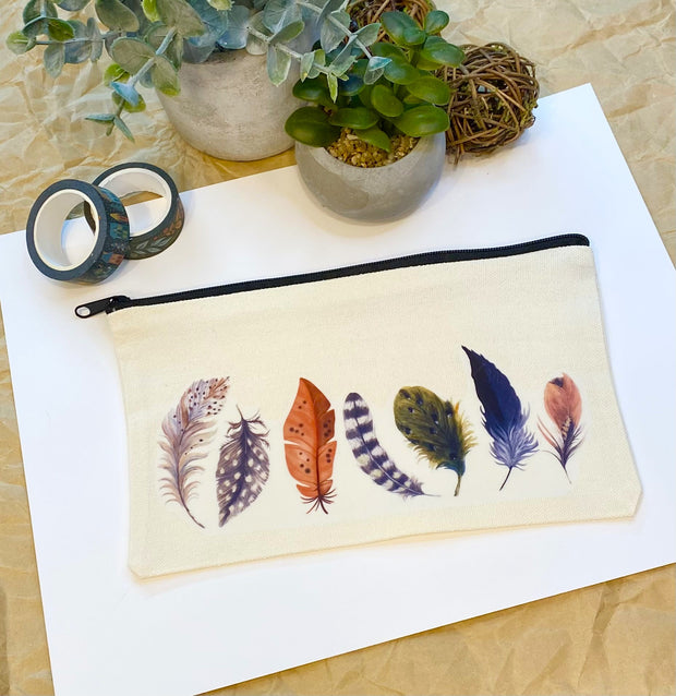 Customized Feather Pouch/Pencil Case