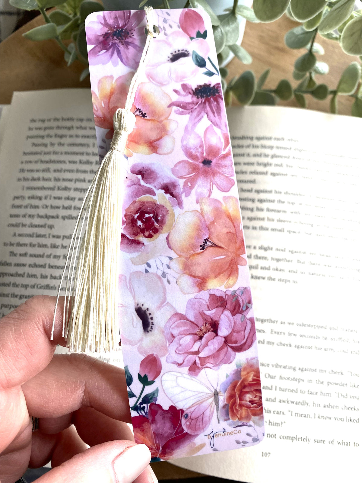 Aesthetic Boho Flower Bookmark, Cute Bookmark, Gift For Reader, Simple Aesthetic Bookmark, Booklover Gift