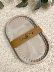 Handcrafted Concrete Trinket Tray - Table Decor