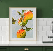 Botanical apple art print, beautiful wall art