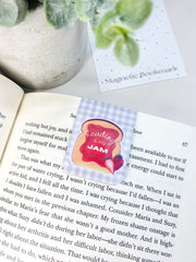 Toast and Jam, Plaid  Magnetic Bookmark, Aesthetic Bookish Merch