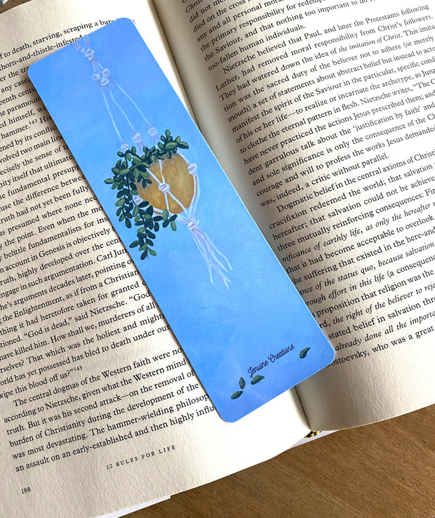 Macrame Plant Theme Bookmark