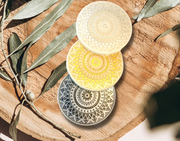 Handcrafted Mandela resin coasters three colour options