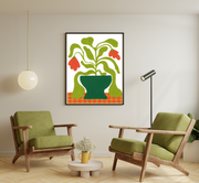 Mid Century Modern Original Art Print