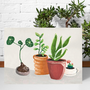 Minimalist Potted Plants Original Art Print