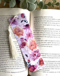 Aesthetic Boho floral laminated bookmark