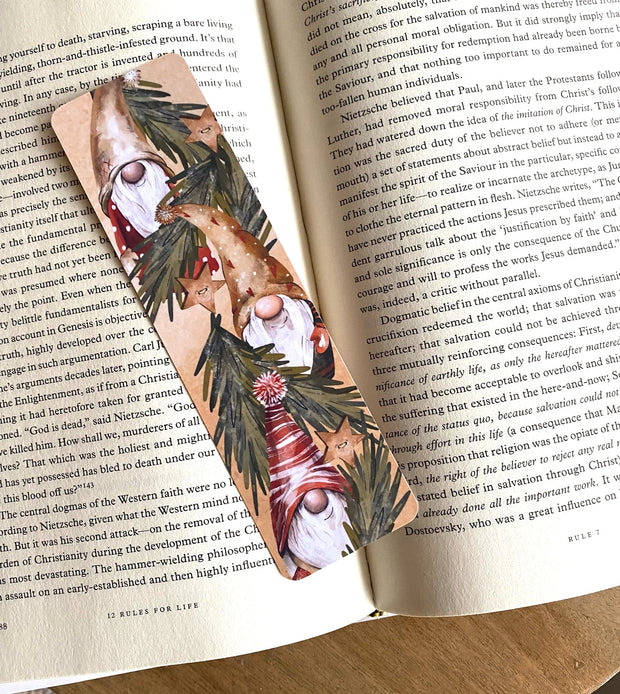 GNOME BOOKMARK, Gift for Reader, Cute Bookmark, Handmade Bookish Gift