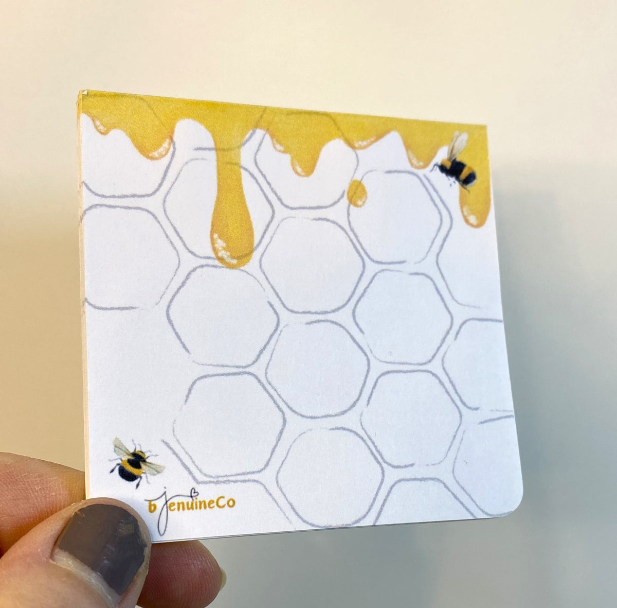 Honey bee memo pad, 3x3” 50 sheet notepad