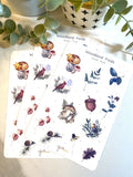 Birds and Botanical Sticker Sheet