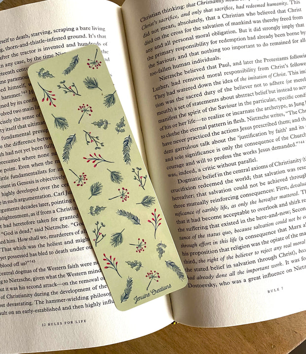 Winter Berries Botanical Bookmark