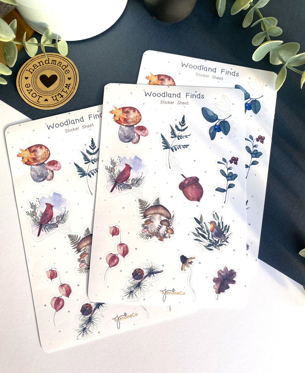 Birds and Botanical Sticker Sheet