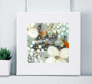Framed Original Abstract Art on Canvas
