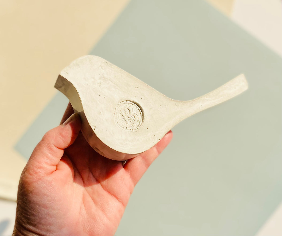 Decorative Business Card Holder, Hand poured Concrete