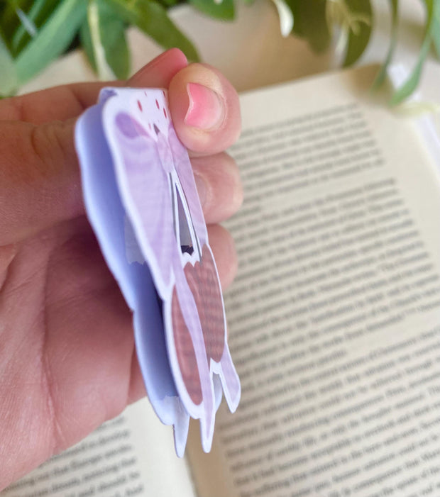 Cutee Coquette Checkered Cherries Magnetic Bookmark