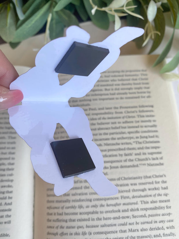 Cutee Coquette Checkered Cherries Magnetic Bookmark