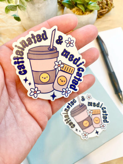 Aesthetic and funny die-cut vinyl sticker waterproof