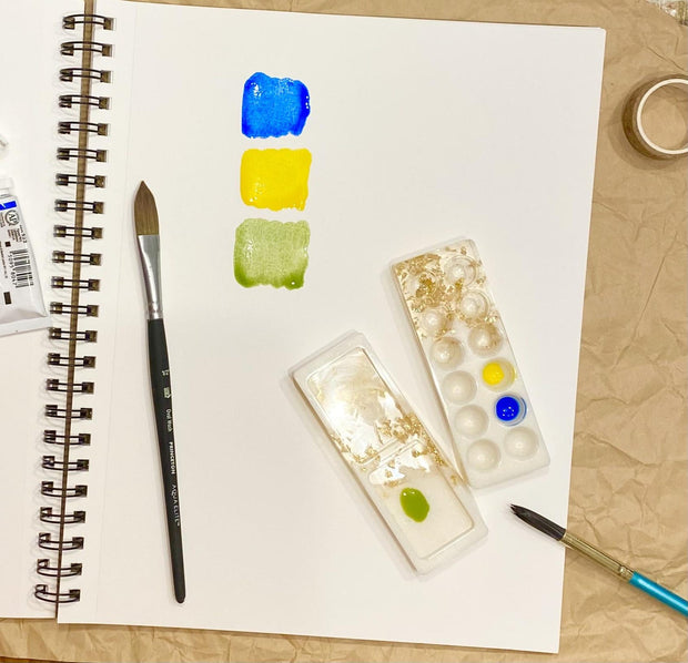 Handcrafted Resin Palette, Set of 2