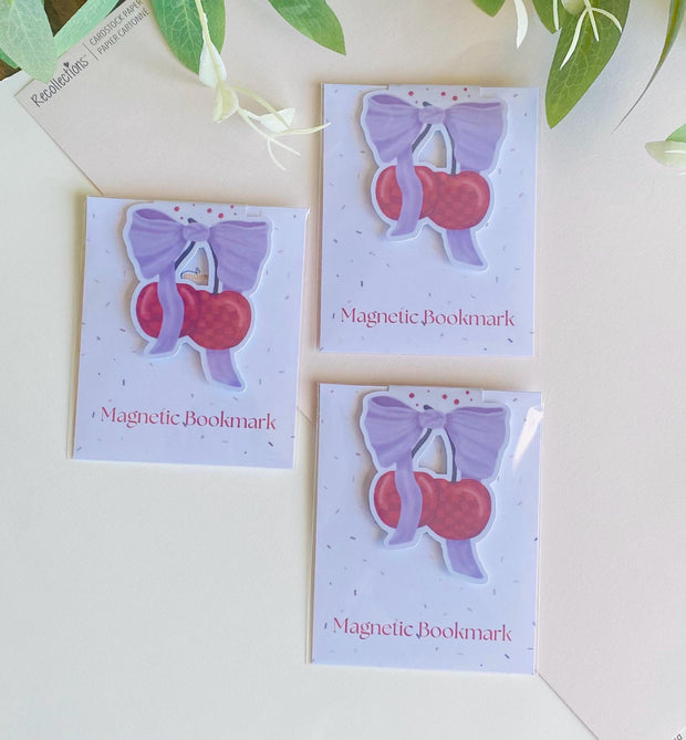 Cutee Coquette Checkered Cherries Die-cut Sticker