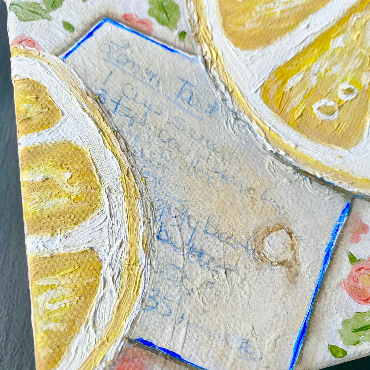 Vintage Inspired Original Lemon Still Life in Oil