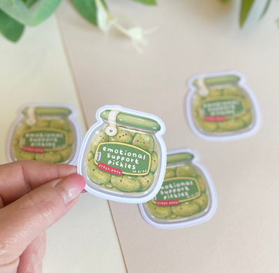 Cute Emotional Support Die-cut Sticker