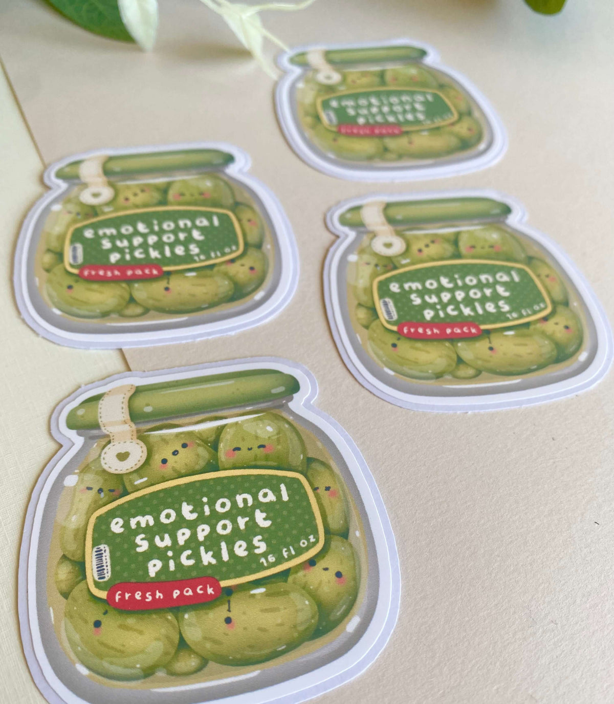Cute Emotional Support Die-cut Sticker