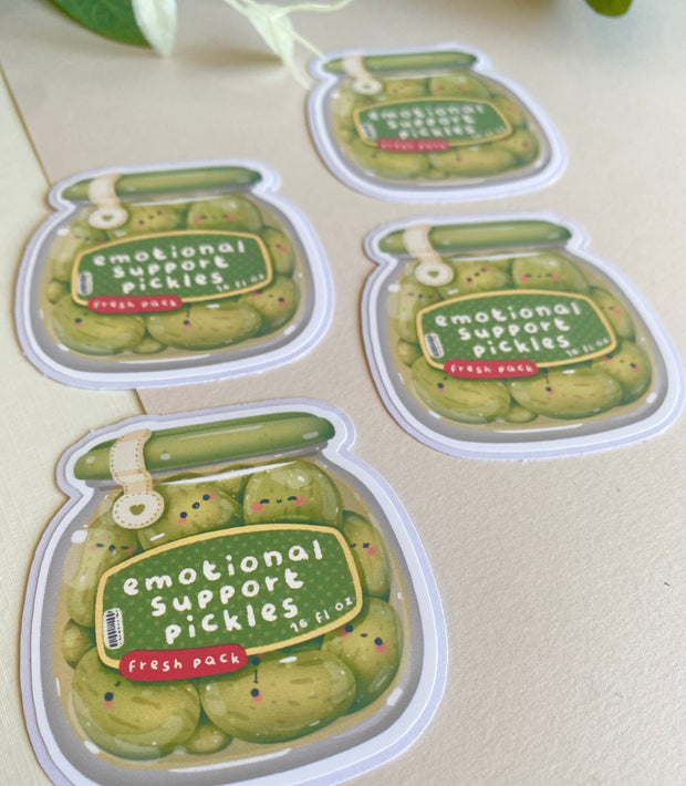 Cute Emotional Support Die-cut Sticker