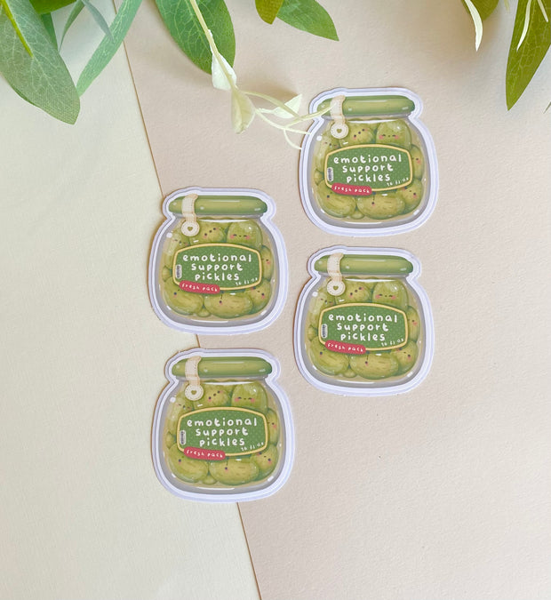 Cute Emotional Support Die-cut Sticker
