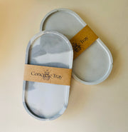 Handcrafted Concrete Trinket Tray - Table Decor