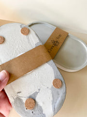 Handcrafted Concrete Trinket Tray - Table Decor
