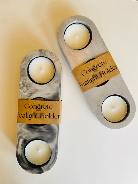 Handcrafted Concrete Tealight Candle Holder